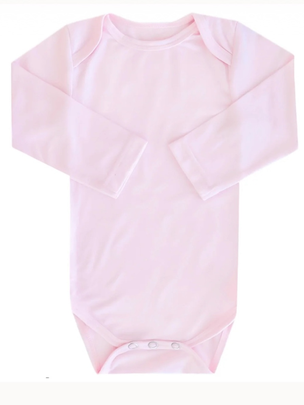 Copper Pearl Pink Long-Sleeve Baby One-Piece Bodysuit